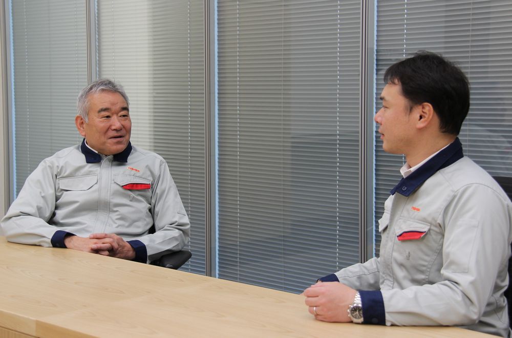 東芝能源系統公司 京浜事業(yè)所 原子能設備裝備部 住吉幸博先生（左），同機構 高見(jiàn)正平先生（右）